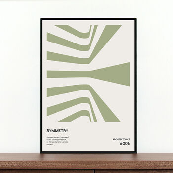 Mid Century Architecture Design Symmetry Poster, 6 of 6
