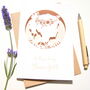 Flower Girl Boho Laser Cut Card, thumbnail 1 of 6