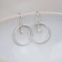 Sterling Silver Small Celestial Hoop Earrings, thumbnail 1 of 7