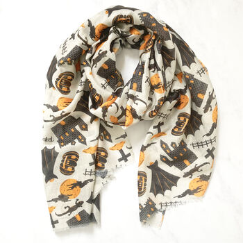 Halloween Print Scarf, 2 of 6