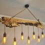 Olive Wood Light Fixture, thumbnail 5 of 6