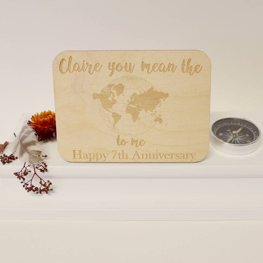 personalised wedding anniversary postcard keepsake by hickory dickory ...