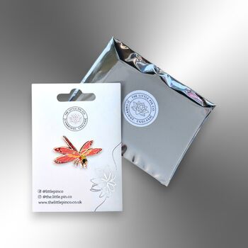 Dragonfly Anisoptera Hard Enamel Pin Badge, Flying Insect Brooch, Jewellery Gifts For Kids And Adults, 5 of 8