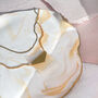 Gold And Pink Envelope Necklace, thumbnail 1 of 2