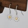 Little Daisy Flower Drop Hook Earrings, thumbnail 5 of 11