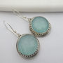 Large Faceted Chalcedony Earrings, thumbnail 5 of 5