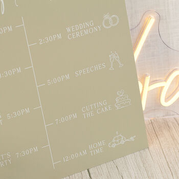 Manhattan Wedding Order Of The Day Timeline, 3 of 4
