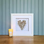 Butterfly Personalised 3D Family Heart Frame, thumbnail 2 of 11