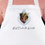 Personalised Dad And Father's Day Blue Crest Photo Apron, thumbnail 4 of 12