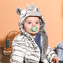 Personalised Zebra Animal Kids Dressing Gown Gift For New Baby, thumbnail 1 of 4