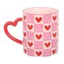 Love Yourself Checkered Mug With Heart Handle, thumbnail 2 of 2