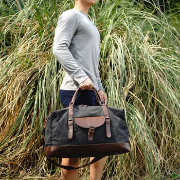 Canvas Holdall Duffel Bag, 5 of 12