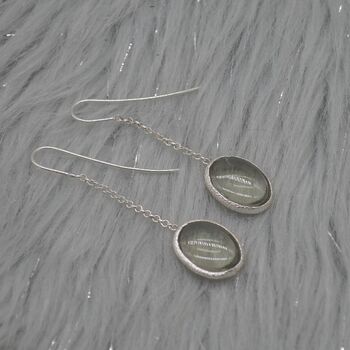 Green Amethyst 925 Silver Earrings: February Birthstone, 2 of 7