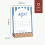 2026 Desk Calendar With Refillable Cards With Wood Stand, thumbnail 10 of 10