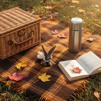 Handmade Felt Fair Trade Herbie Hare Keyring, 3 of 6