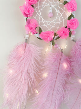 Rose Pink Dainty Dream Catcher, 3 of 9