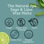 Sage And Lime Coconut Wax Melts Essential Oils, thumbnail 5 of 7