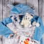 Festive Winter Snow Forest Snuggle Hoodie, Nightie, Teddy Gift Box, thumbnail 2 of 10