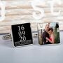 Personalised Photo And Date Cufflinks, thumbnail 3 of 4
