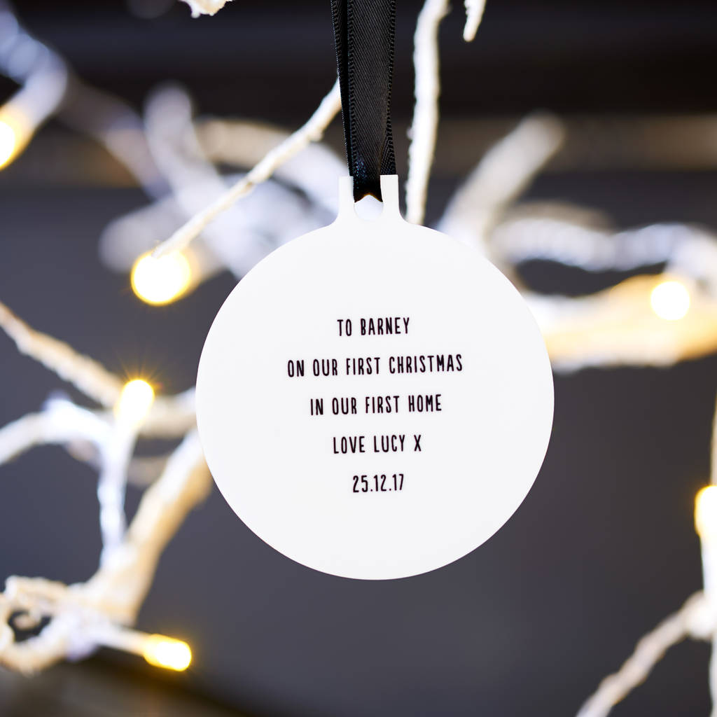 Personalised Christmas Tree Decoration