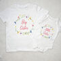 Easter Floral Wreath Personalised Kids T Shirt, thumbnail 7 of 7