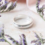 Personalised Sterling Silver Slim Spinning Ring, thumbnail 4 of 11