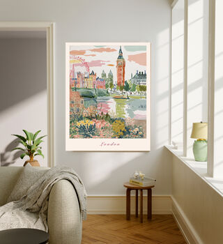 London City Travel Art Print, 2 of 4