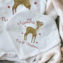 My First Christmas Hand Drawn Reindeer Baby Outfit, thumbnail 5 of 6
