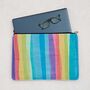 Recycled Plastic Rainbow 16 Inch Laptop Case, thumbnail 1 of 3