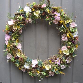 Spring Summer Hedgerow Wreath Door Wedding Home Decoration, 2 of 6