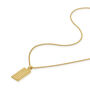 Ripple Men's Necklace 18 K Gold Plated Solid Silver, thumbnail 5 of 6