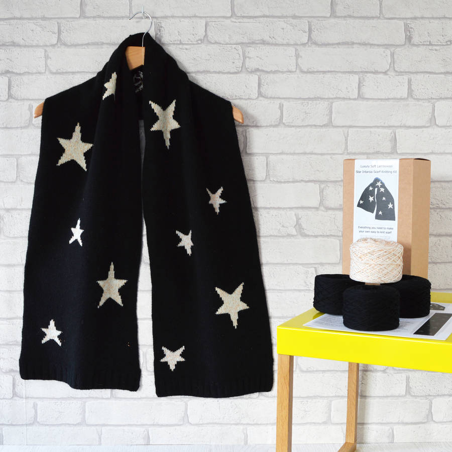 Oversize Star Scarf Knitting Kit By Solid And Marl
