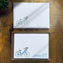 Coloured Vintage Bicycle Personalised Note Cards, thumbnail 5 of 9