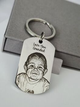 Fingerprint Keyring, Or Hand / Foot / Nose Print, 4 of 4