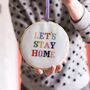 Let's Stay Home Cross Stitch Kit, thumbnail 2 of 7
