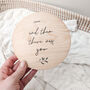 ‘And Then There Was You’ Plaque | Wooden Baby Announcement Sign, thumbnail 2 of 4