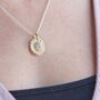 Sunflower Gold Vermeil Necklace, thumbnail 4 of 5