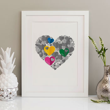 Family Heart Personalised Print, 5 of 8