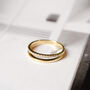 Solid 9ct Gold Double Row Diamond Ring, thumbnail 4 of 8