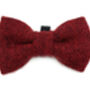 Red Harris Tweed Dog Collar, thumbnail 3 of 3