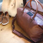 Personalised Nuhide Weekend Holdall With Strap, thumbnail 2 of 10
