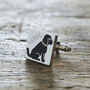 Black Cockapoo / Labradoodle Cufflinks Personalised Dog Lover Gift, thumbnail 2 of 11
