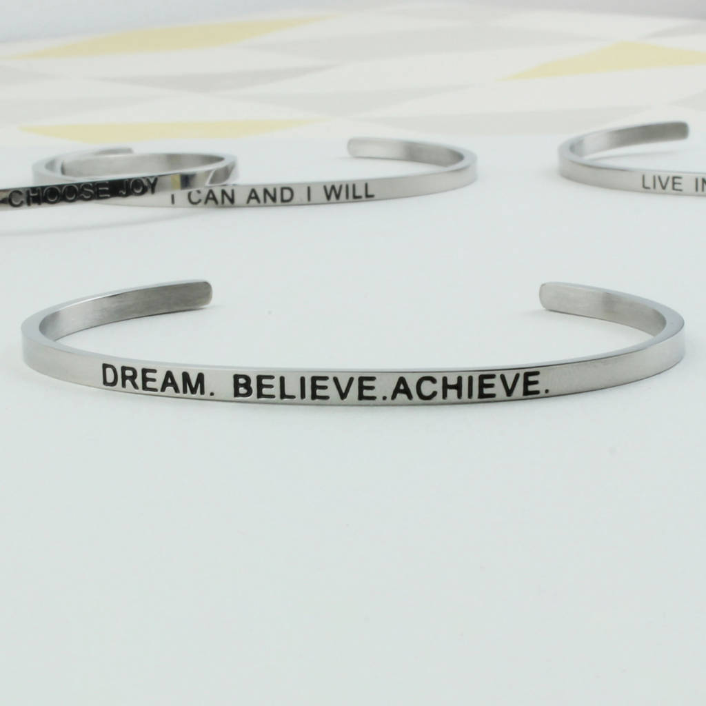 positive encouragement bracelets by charlie boots | notonthehighstreet.com