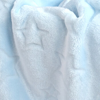 Personalised Fleece Baby Blue Star Blanket, 3 of 7