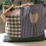 Linen And Cotton Patchwork Tote, thumbnail 5 of 12