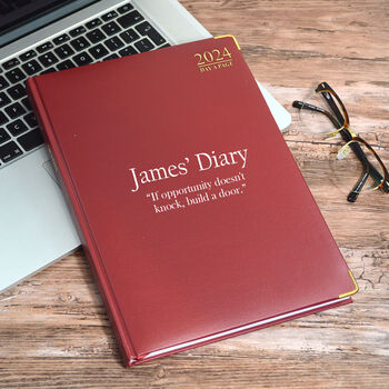 Personalised Diary With Your Own Message Or Quote, 3 of 7
