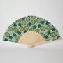 Handheld Pineapple Folding Fan, thumbnail 2 of 3