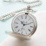 Personalised Silver Wedding Fob Pocket Watch And Gift Box, thumbnail 7 of 8