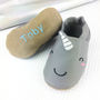 Personalised Narwhal Baby Shoes, thumbnail 3 of 5