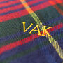 Personalised Embroidered Winter Checked Scarf, thumbnail 7 of 9